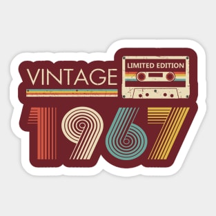 Vintage 1967 Limited Edition Cassette Sticker